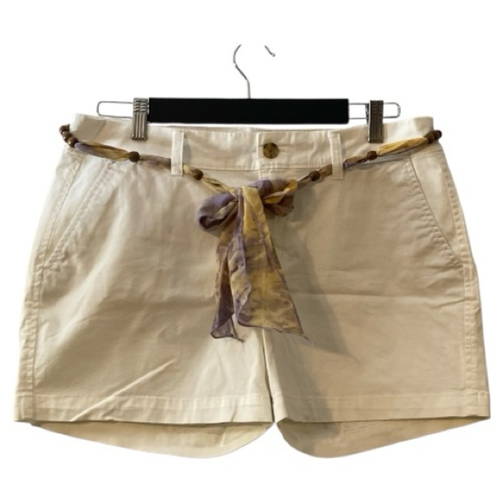 VGUC Old Navy White Shorts with Belt Women’s Size 8